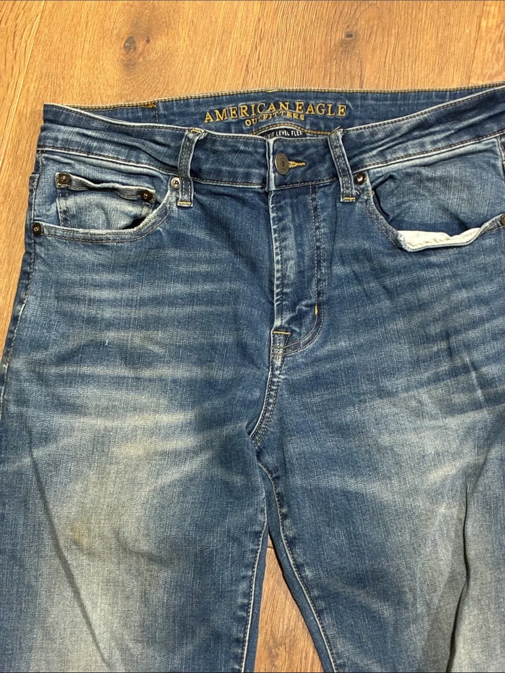 American Eagle Men’s Medium Blue Original Boot Next Level Flex Jeans 32x36